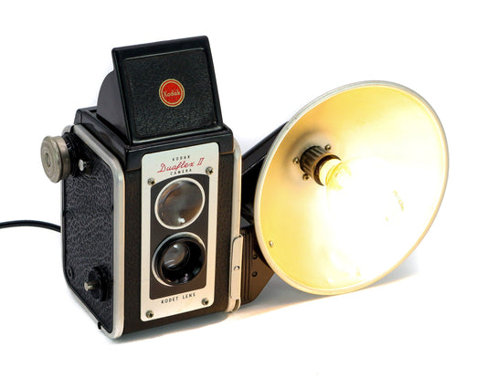 LightAndTimeArt Camera Lamp LED Reading Lamp - Black Kodak Duaflex II Vintage Camera