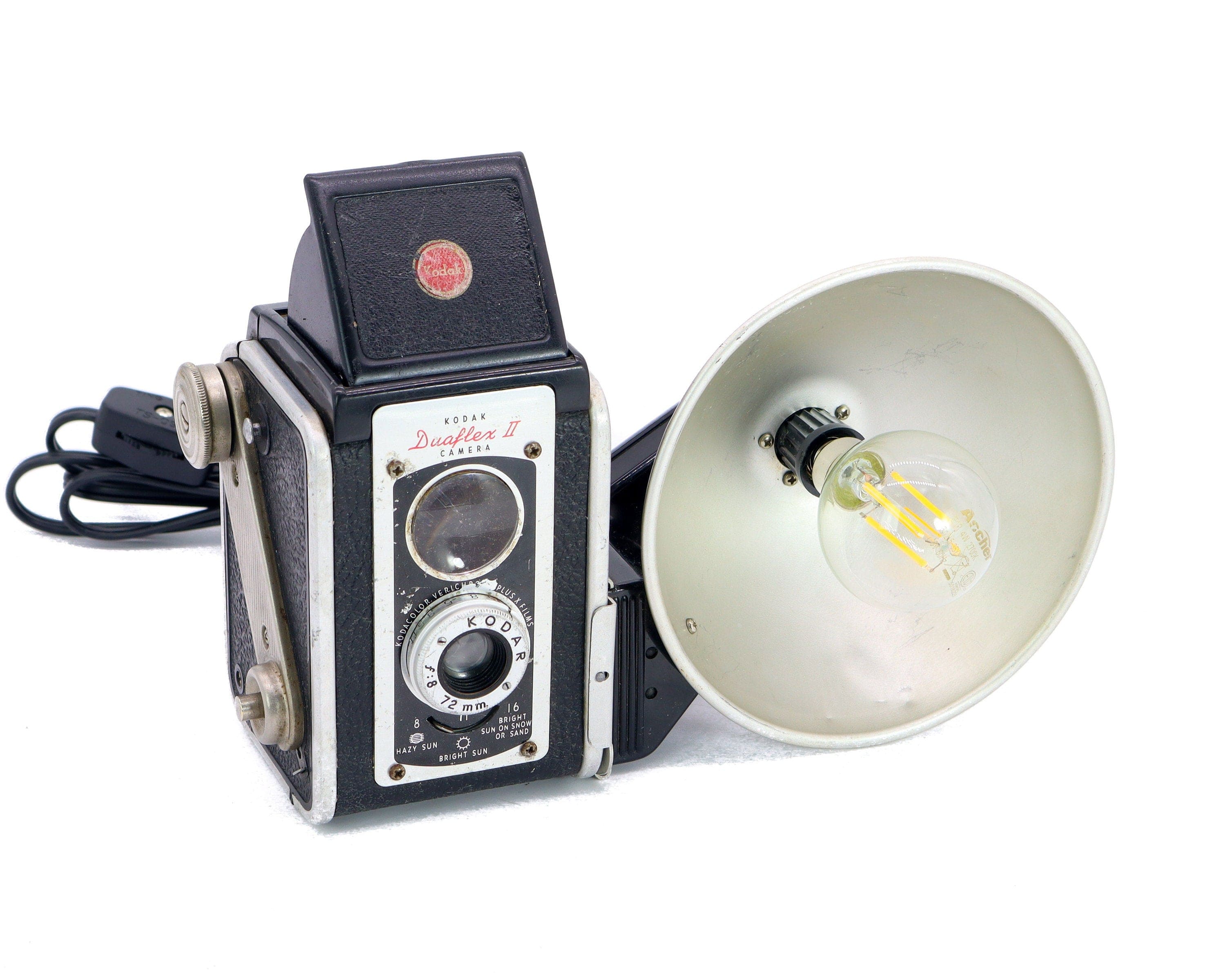 LED Reading Lamp - Black Kodak Duaflex II Vintage Camera