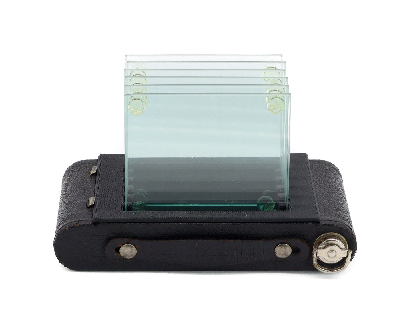 LightAndTimeArt Barware Minimalistic Kodak Folding Camera Coaster Holder, Barware, Home Theater Decor, photographer gift