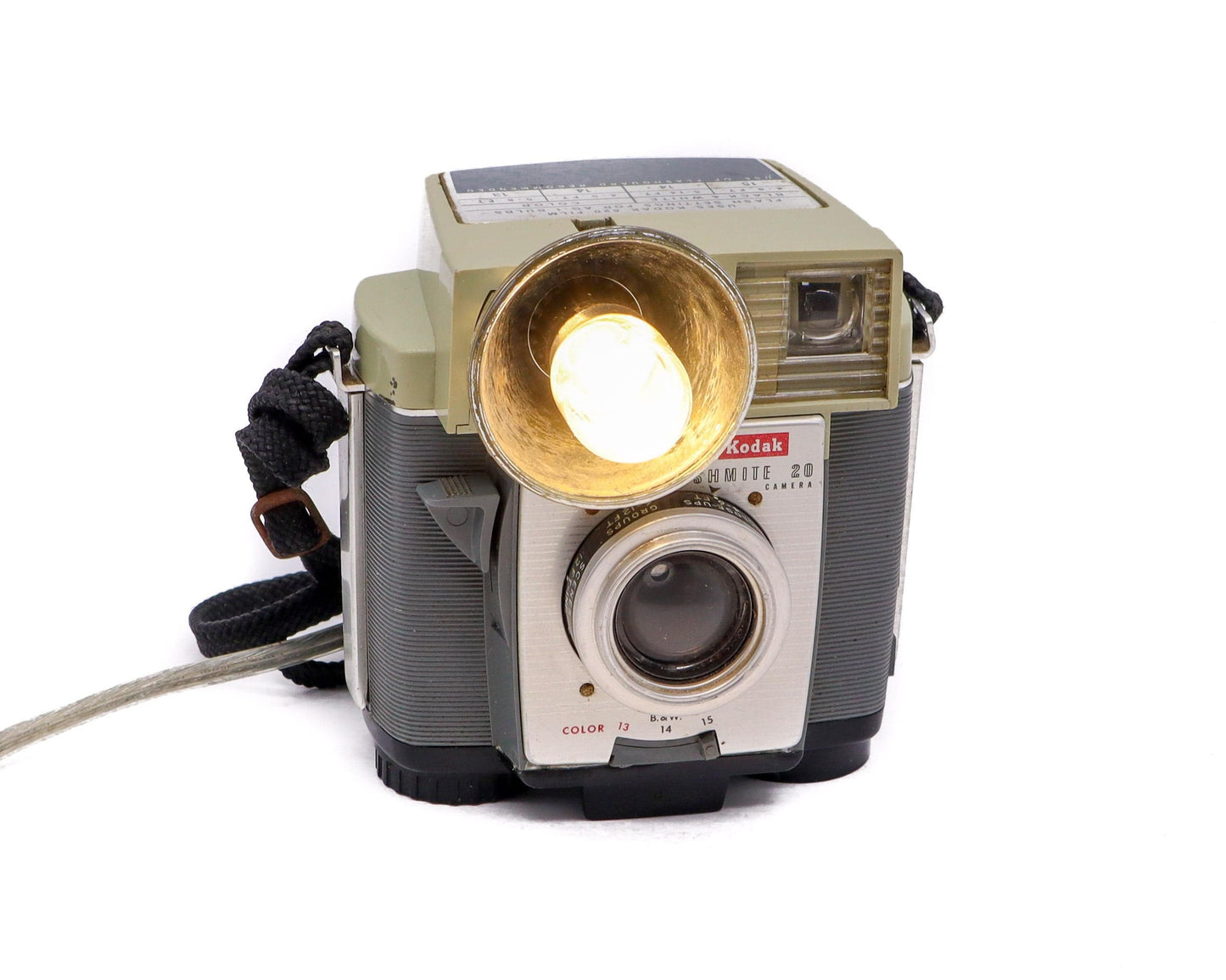 LightAndTimeArt Camera Lamp Reading Lamp - Kodak Brownie Flashmite 20 Vintage Camera - Vintage Desk lamp - photographer gift