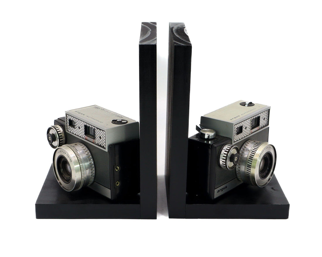 Antique Decorative Camera Bookends, Argus Autronic, Home Theater Décor ...