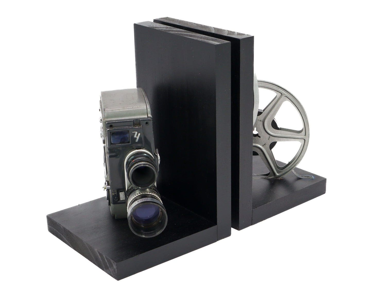 Vintage Movie Camera Bookends, Yashica 8T-2, DVD Holder, Home Theater ...