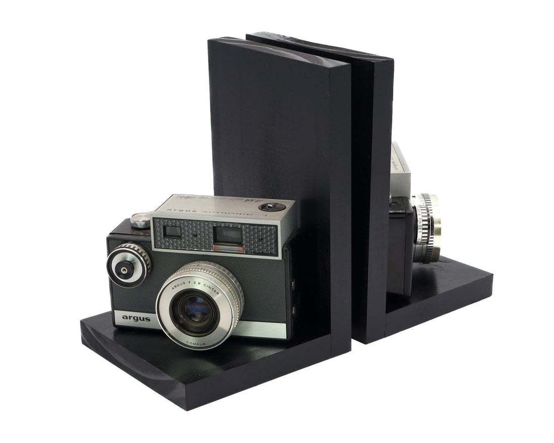 Antique Decorative Camera Bookends, Argus Autronic, Home Theater Décor ...