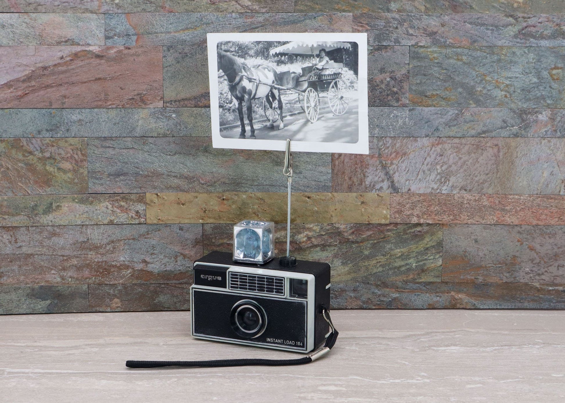 LightAndTimeArt Vintage Camera Photo Holder - Argus Instant Load 164 Camera