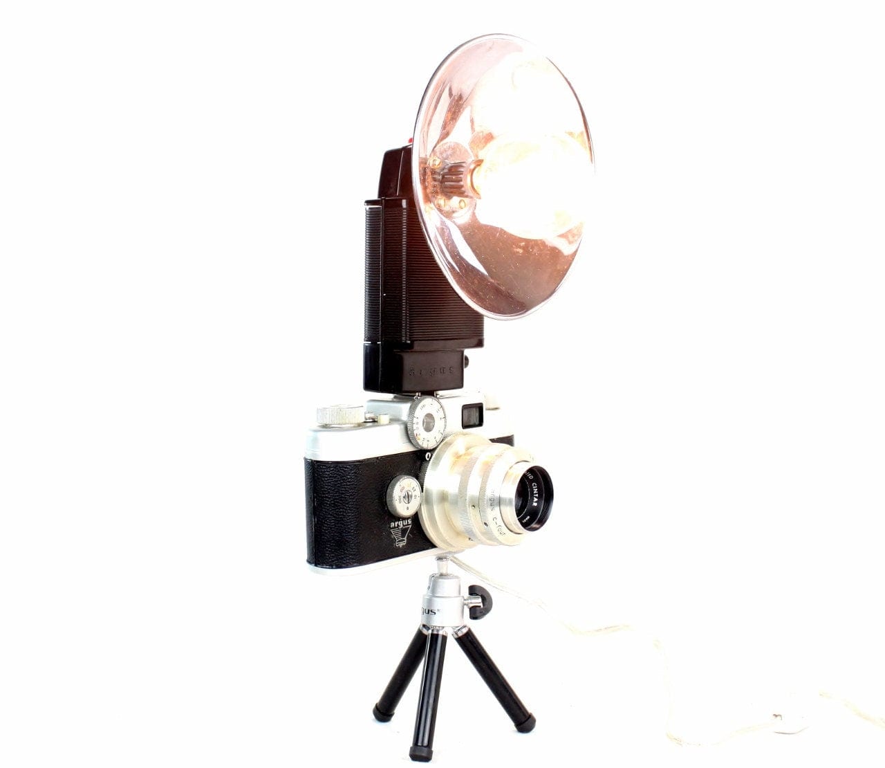 LightAndTimeArt Camera Lamp Vintage Reading or Task Lamp,  Argus C-four Camera, Photographer gift, Vintage Lover gift, retro design fan